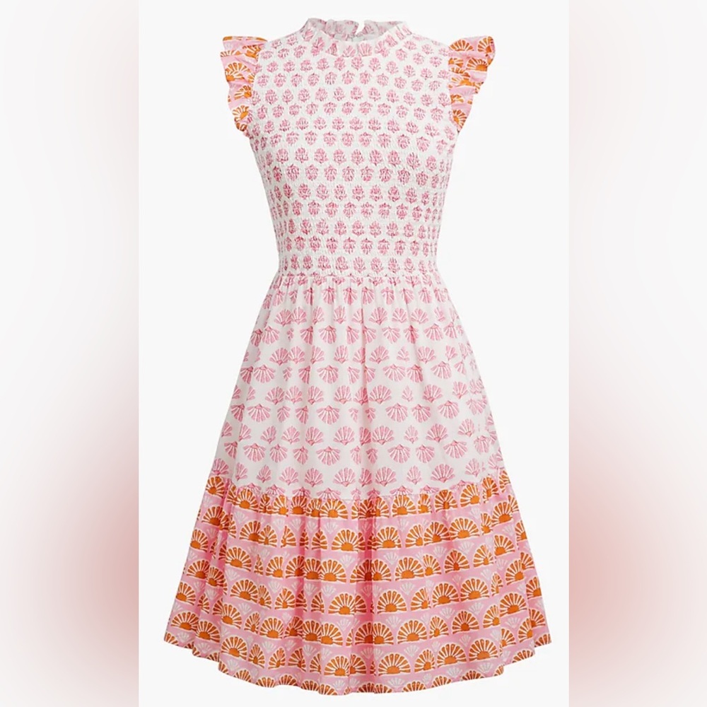 J. Crew ruffle sleeve mini dress